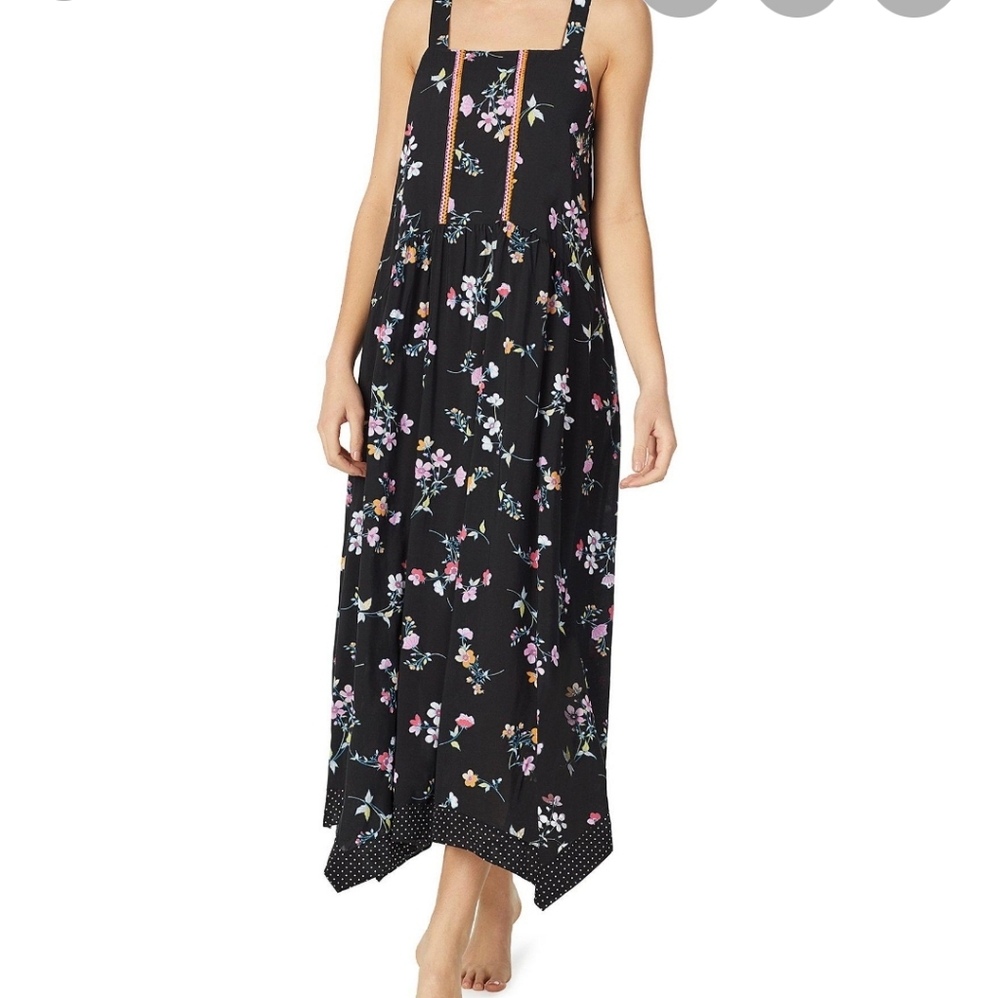 KENSIE FLORAL MAXI CHEMISE